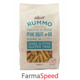 rummo penne rigate n66 di riso integrale e mais 400 g