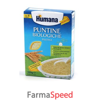 humana puntine biologiche pastina 320 g