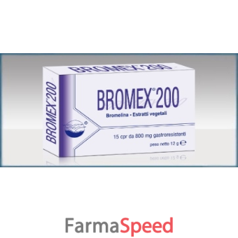 bromex 200 15 compresse 800 mg