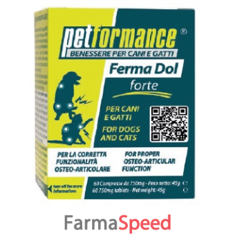 petformance ferma dol forte 60 compresse