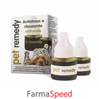 pet remedy ricarica per diffusore 2 flaconi da 40 ml