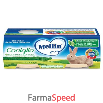 mellin omogeneizzato coniglio 2 x 80 g