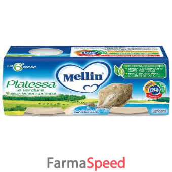 mellin omogeneizzato platessa 2x80 g