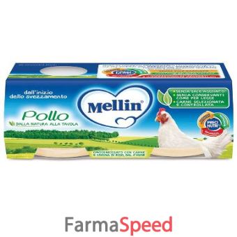 mellin omogeneizzato pollo 2x120 g