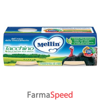 mellin omogeneizzato tacchino 2 x 80 g