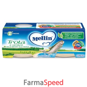 mellin omogeneizzato trota 2 x 80 g