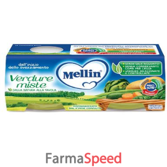 mellin omogeneizzato verdure miste 2 x 80 g