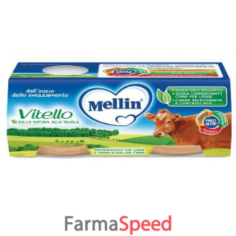 mellin omogeneizzato vitello 2 x 80 g