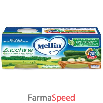 mellin omogeneizzato zucchine 2 x 80 g