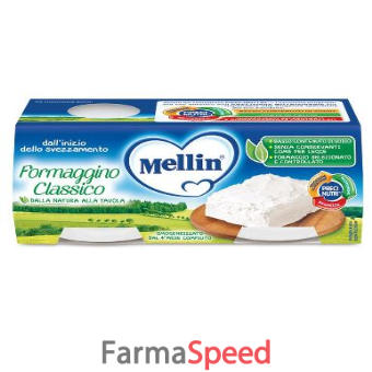 mellin baby formaggino classico 2 x 80 g