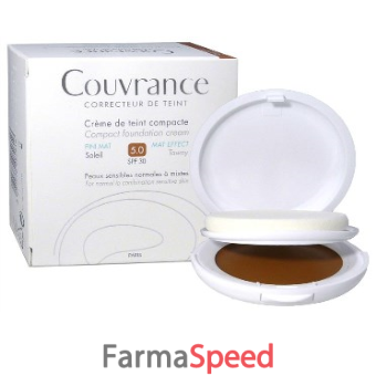 eau thermale avene couvrance crema compatta colorata nf oil free sole 9,5 g