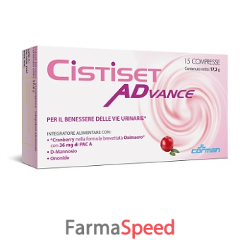 cistiset advance 15 compresse