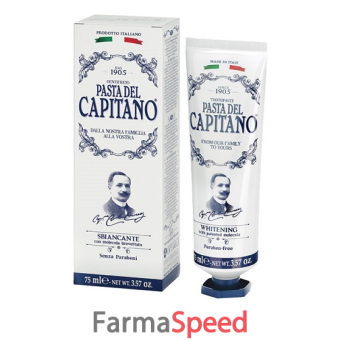 pasta del capitano dentifricio sbiancante 75 ml