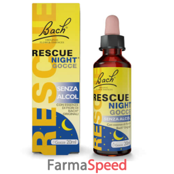 rescue night gocce senza alcol 20 ml