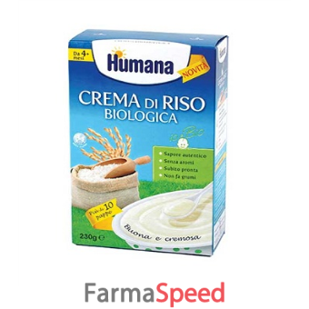 humana crema di riso biologico 230 g