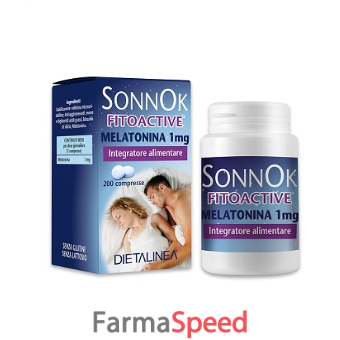 sonnok fitoactive melatonina 1mg 200 compresse dietalinea