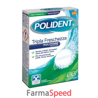 polident tripla freschezza 66 compresse