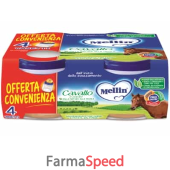 mellin omogeneizzato cavallo 4 x 80 g