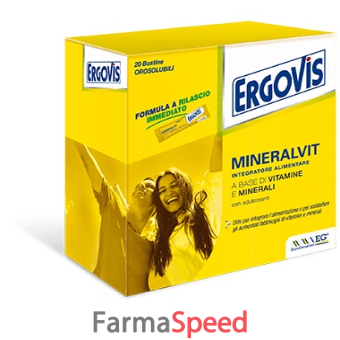 ergovis mineralvit 20 buste orosolubili 30 g