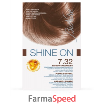 bionike shine on trattamento colorante capelli biondo caramello 7.32