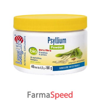 longlife psyllium bio powder 180 g