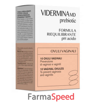 vidermina prebiotic ovuli vaginali 10 pezzi