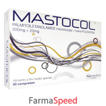 mastocol 200mg+20mg 30 compresse