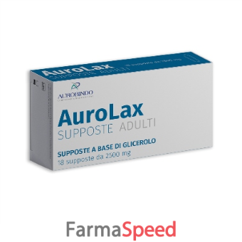 supposte aurolax glicerolo 2500 mg 18 supposte