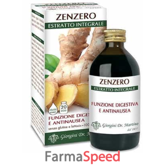 zenzero estratto integrale 200 ml