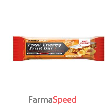 total energy fruit bar yellow fruit 1 pezzo