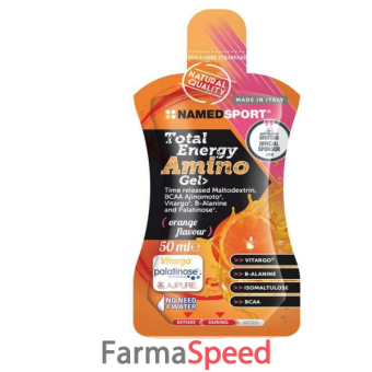 total energy amino gel orange flavour 50 ml