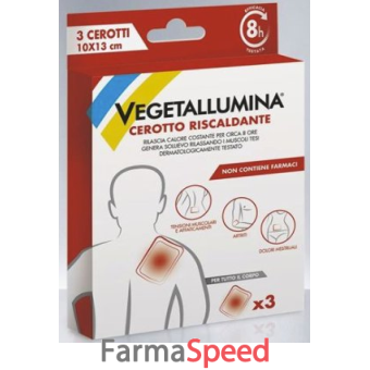 vegetallumina cerotto riscaldante 3 pezzi