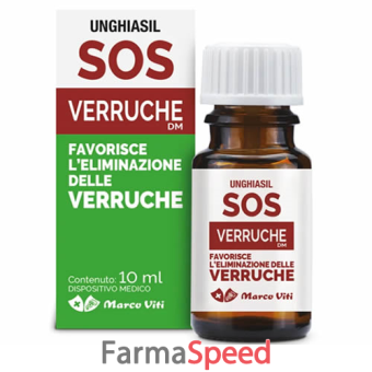 unghiasil sos verruche 10 ml con pennellino + 9 cerotti copriverruca