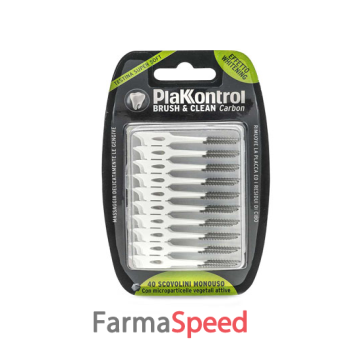 plakkontrol brush & clean carbon 40 pezzi