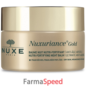 nuxe balsamo notte nutriente fortificante nuxuriance gold 50ml