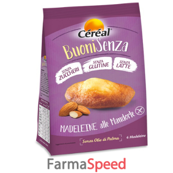 cereal buonisenza madeleine alle mandorle 180 g