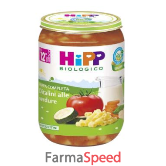 hipp ditalini alle verdure 250 g