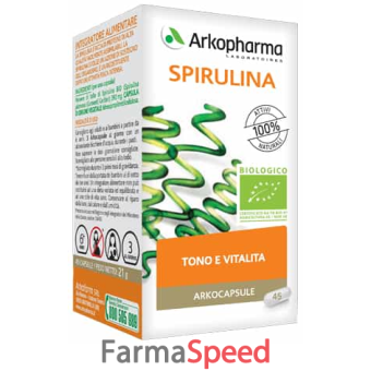 arkocapsule spirulina bio 45 capsule