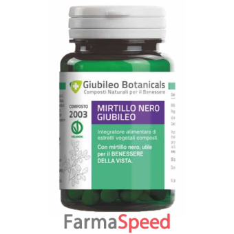 giubileo botanicals mirtillo nero 50 capsule