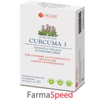 curcuma 3 60 compresse con estratto di curcuma longa titolato al 95% in curcumina