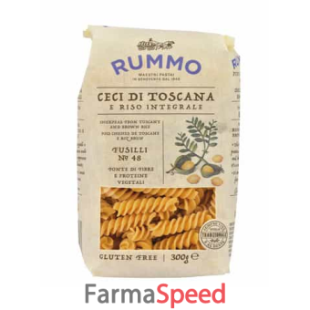 rummo fusilli n 48 ceci di toscana e riso integrale 300 g