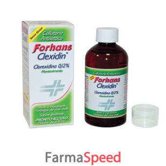 forhans collutorio con clorexidina 0,12 clexidin senza alcool 200 ml