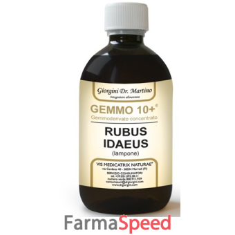 gemmo 10+ gemmoderivato concentrato liquido analcolico rubus ideaus lampone 500 ml