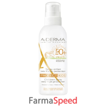 aderma a-d protect kids spray bambino 50+ 200 ml