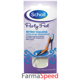 plantare ortopedico per retro tallone party feet scholl gel activ 1 paio