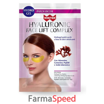 winter hyaluronic face lift complex patch occhi rughe occhiaie 1,5 g x 2