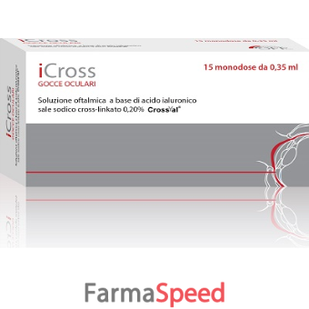 soluzione oftalmica icross 15 monodosi da 0,35 ml