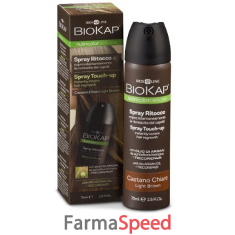 bios line biokap nutricolor spray ritocco castano chiaro 75 ml