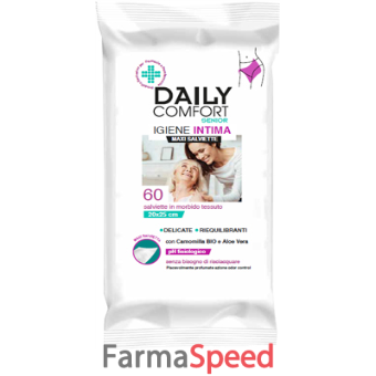 daily comfort senior panni detergenti igiene intima 60 pezzi