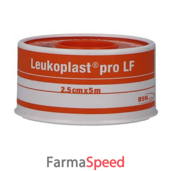 leukoplast pro lf cerotto chirurgico medicato in rocchetto con ossido di zinco 2,5x500 cm